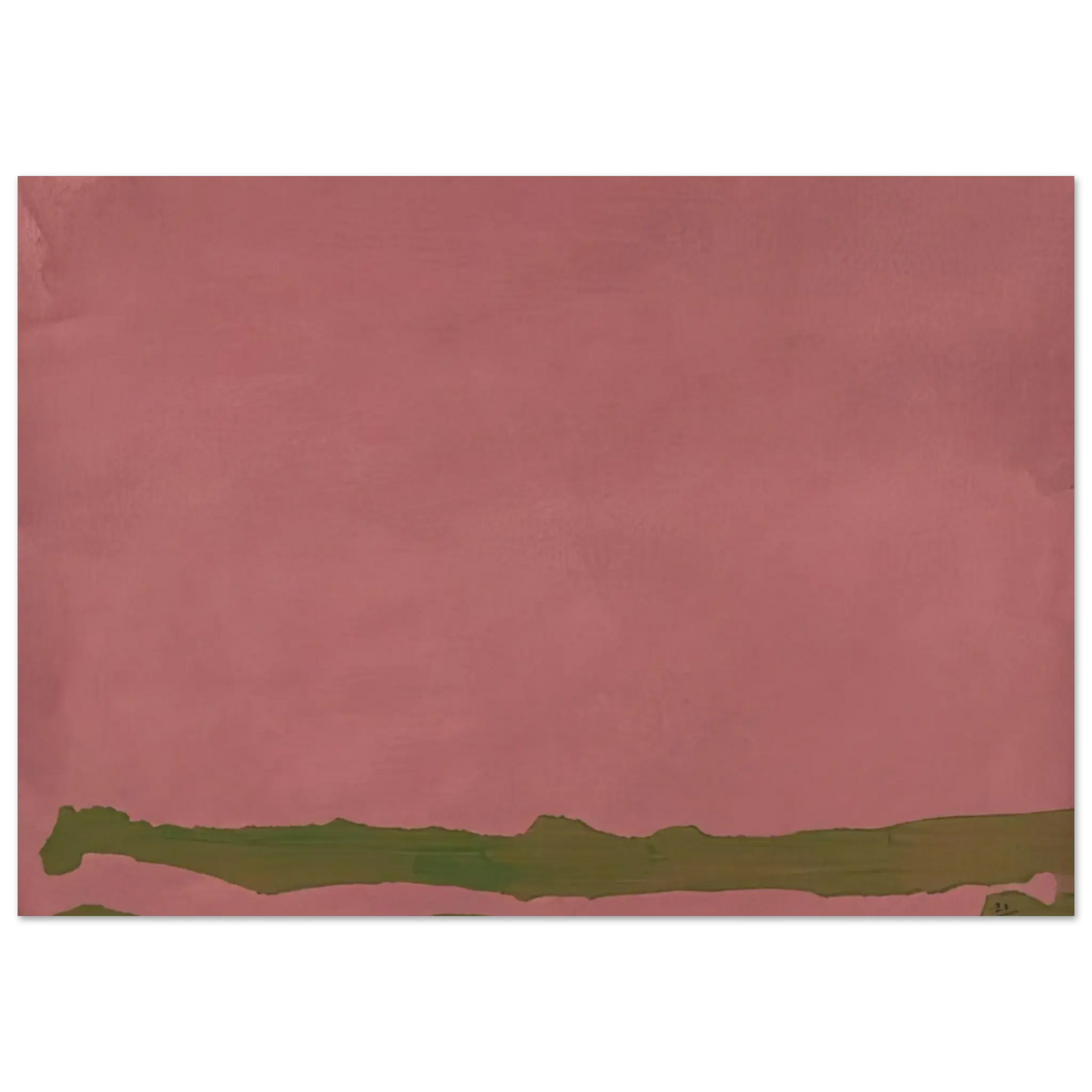 Helen Frankenthaler - Green Likes Mauve - 1970 Wall art - 15x20 cm / 6x8 Inches - Fine Art Poster - -