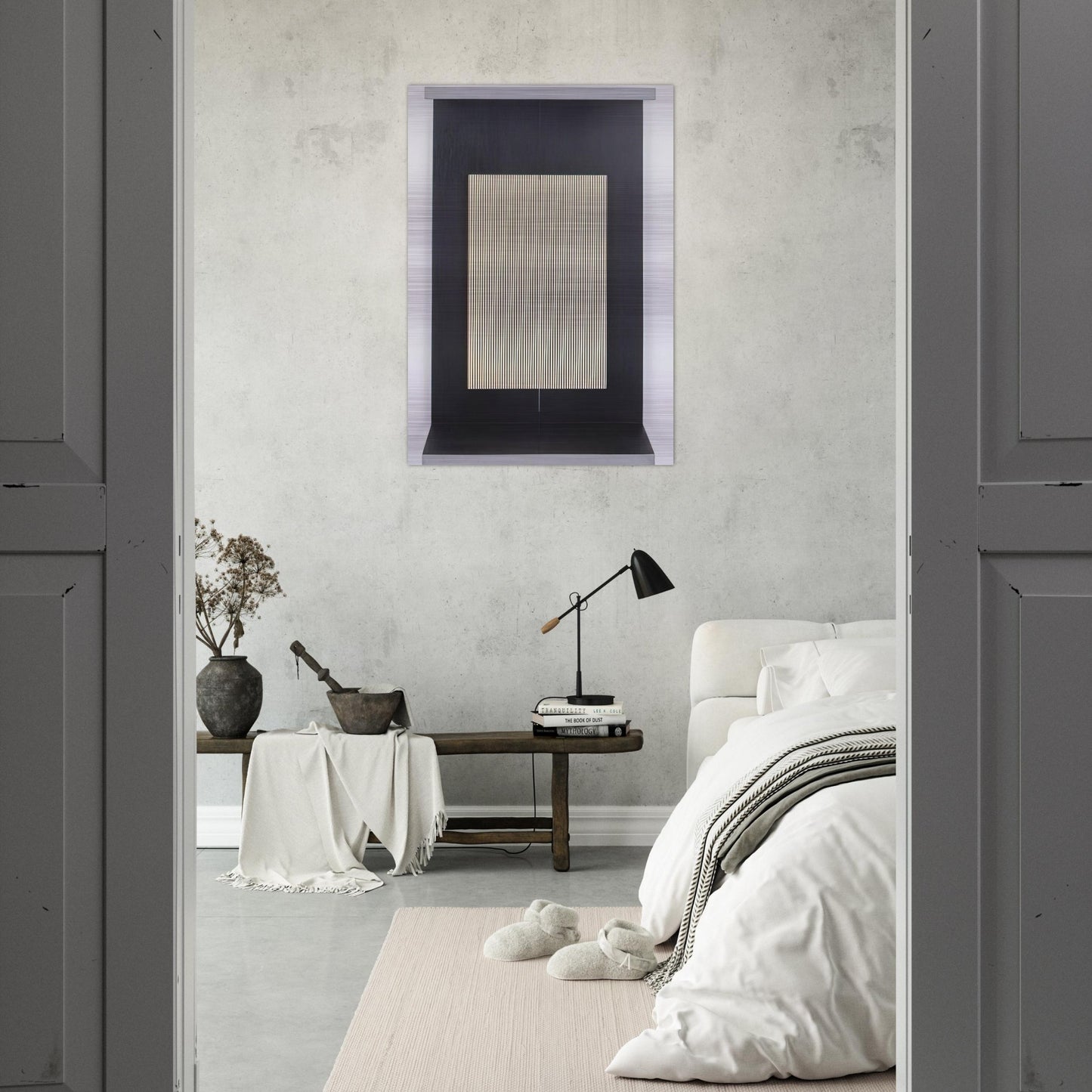 LIGHT TRAP 1965 - Jesus Rafael Soto Brushed Aluminum Print - 70x100 cm / 28x40 inches | Jesus Rafael Soto Aluminum Print | Jesus Rafael Soto Prints