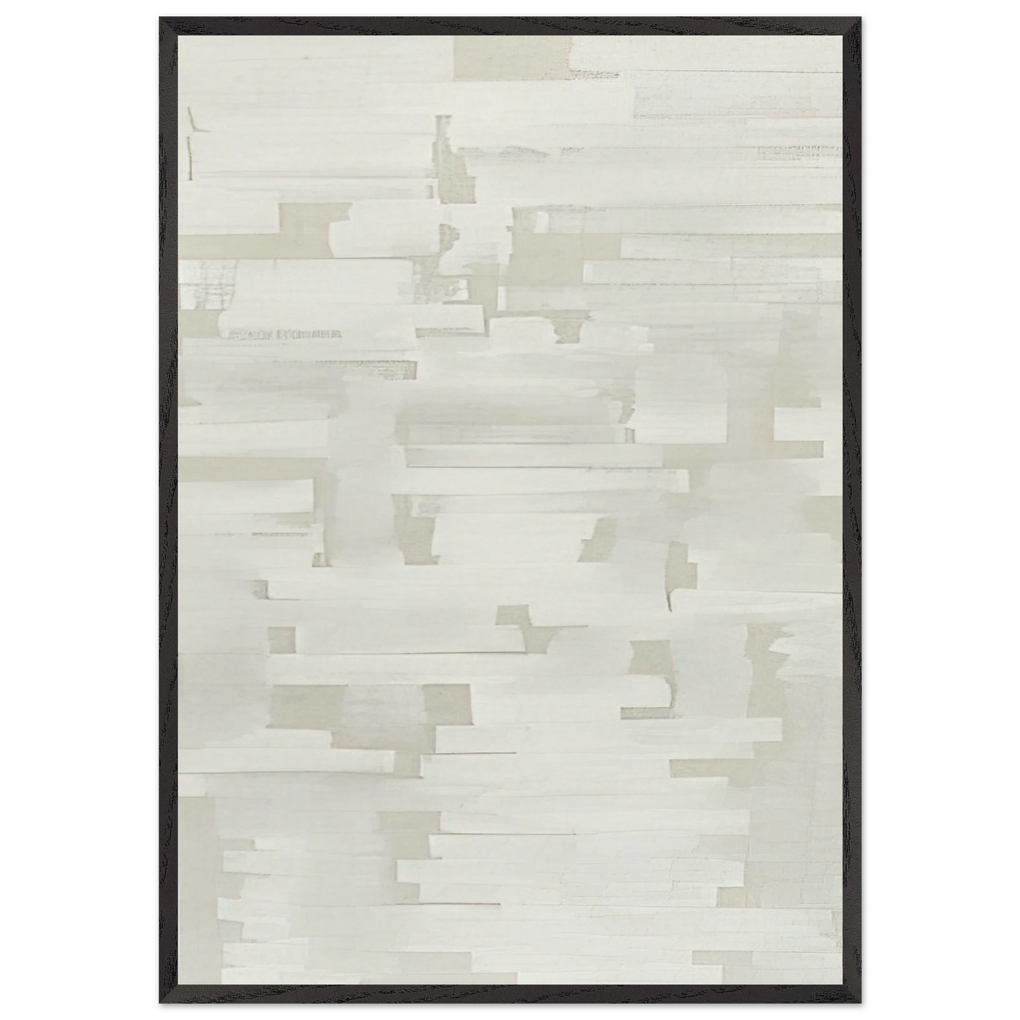 Number 107 - 1950 - Ad Reinhardt 70x100 cm / 28x40 inches Framed Art Print – Black Wooden Frame