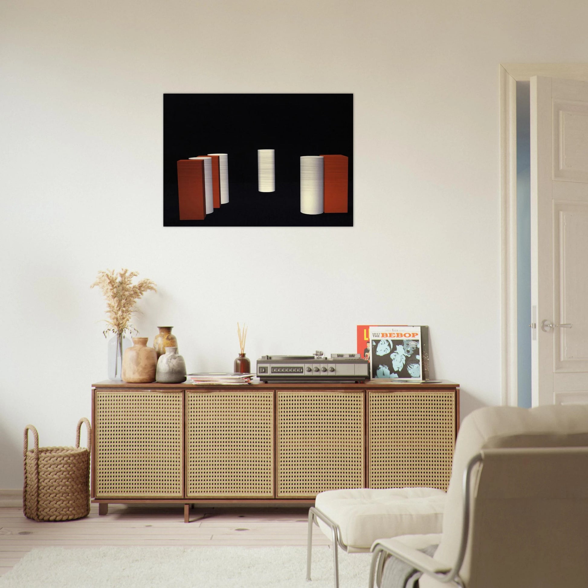 Ballet Neoconcreto # 1 - 1958 - Lygia Pape Brushed Aluminum Print - 70x100 cm / 28x40 inches | Lygia Pape Aluminum Print | Lygia Pape Prints