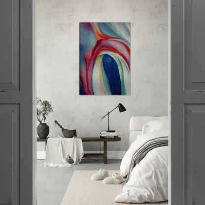 Music Pink and Blue II - Georgia O'Keeffe Brushed Aluminum Print - 70x100 cm / 28x40 inches | Georgia O'Keeffe Aluminum Print | Georgia O'Keeffe Prints