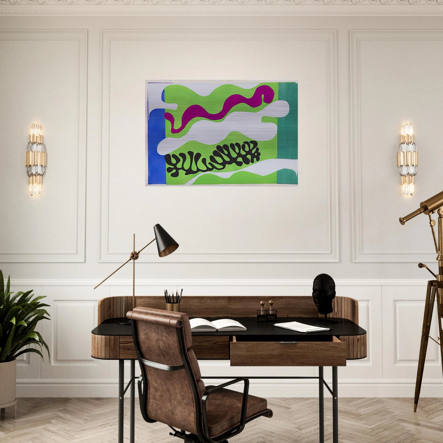 THE LAGOON 1947 - Henri Matisse Brushed Aluminum Print - 70x100 cm / 28x40 inches | Henri Matisse Aluminum Print | Henri Matisse Prints