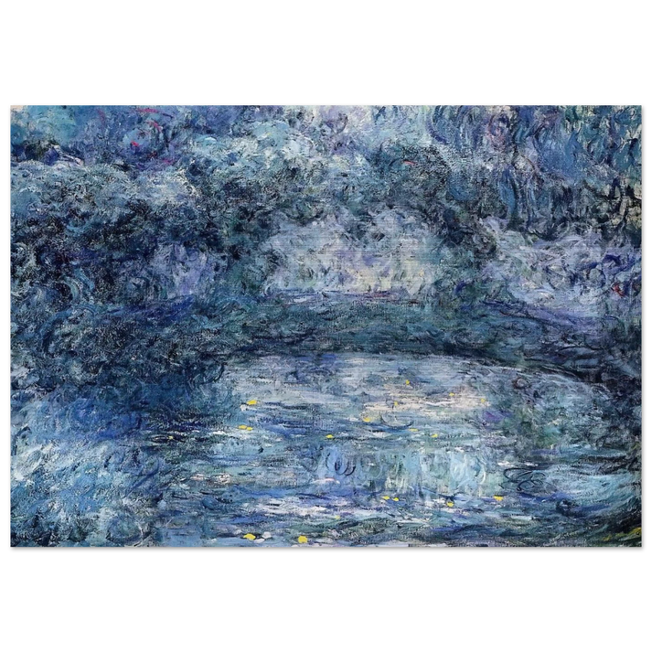The Japanese Bridge 3 - claude monet Brushed Aluminum Print - 70x100 cm / 28x40 inches | claude monet Aluminum Print | claude monet Prints