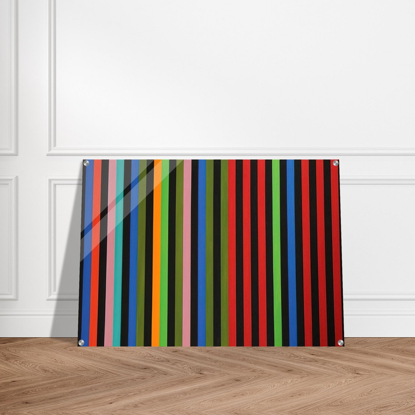 Firebox - 1964 - Gene Davis Acrylic Print - 70x100 cm / 28x40″ inches | Gene Davis Wall Art | Gene Davis Prints