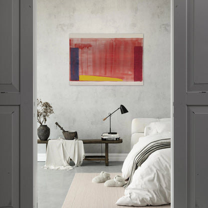 Untitled - Color Field Painting - John Hoyland Brushed Aluminum Print - 70x100 cm / 28x40 inches | John Hoyland Aluminum Print | John Hoyland Prints