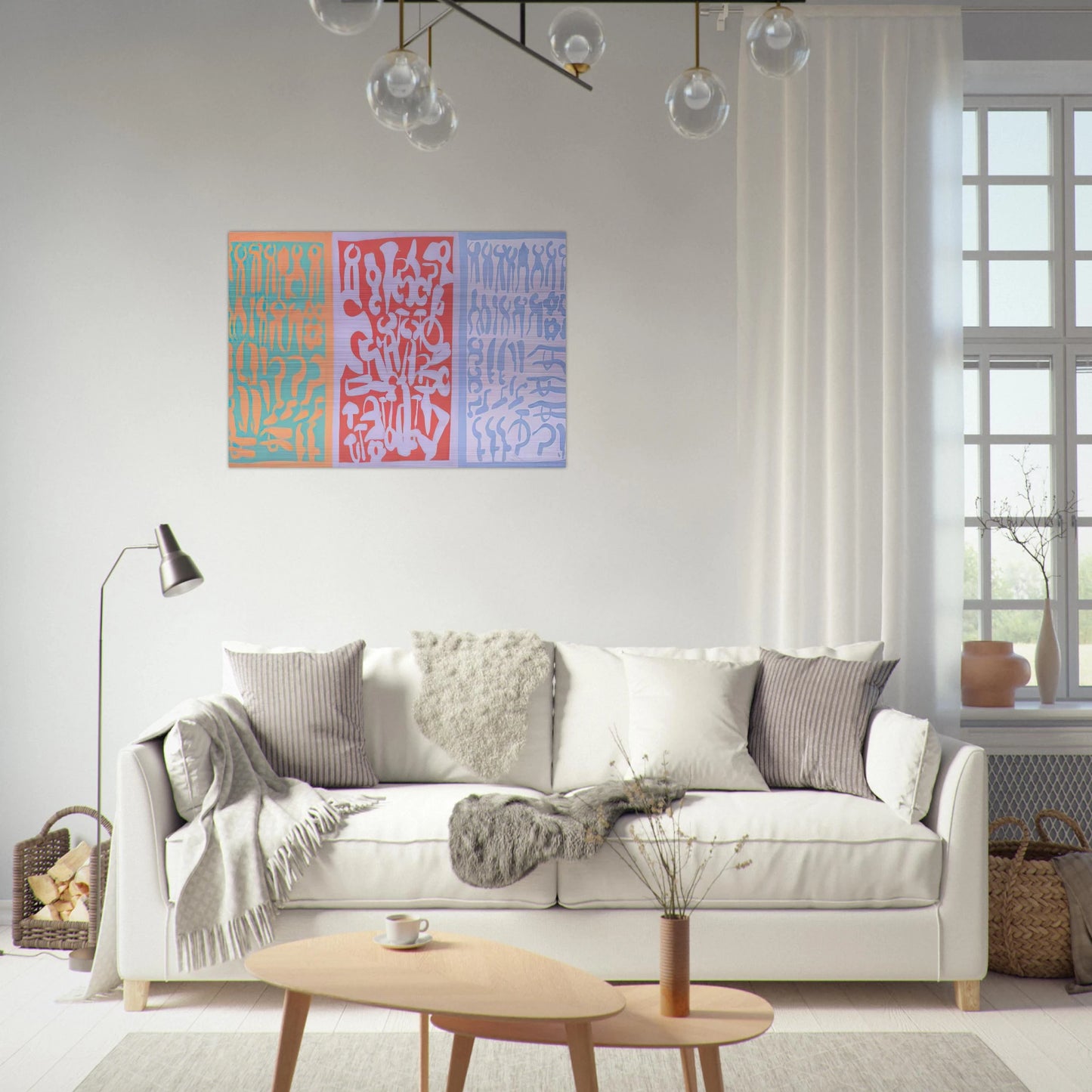 Settori - 1962 - Carla Accardi Brushed Aluminum Print - 70x100 cm / 28x40 inches | Carla Accardi Aluminum Print | Carla Accardi Prints