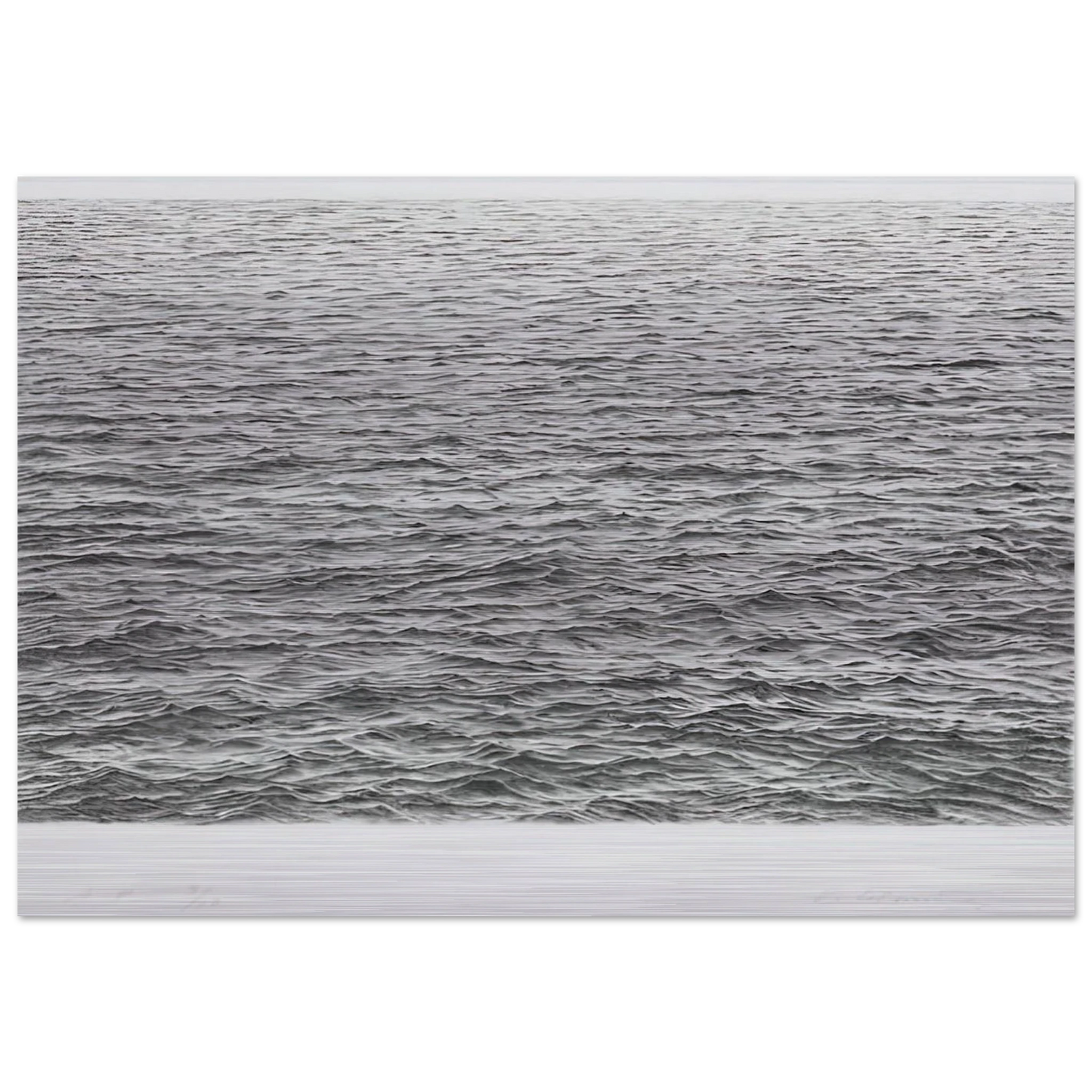 DRYPOINT OCEAN SURFACE 1983 - Vija Celmins Brushed Aluminum Print - 70x100 cm / 28x40 inches | Vija Celmins Aluminum Print | Vija Celmins Prints