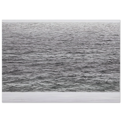 DRYPOINT OCEAN SURFACE 1983 - Vija Celmins Brushed Aluminum Print - 70x100 cm / 28x40 inches | Vija Celmins Aluminum Print | Vija Celmins Prints