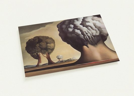 HREE SPHINXES OF BIKINI By Salvador Dali Pack of 10 Post Cards | Salvador Dali Post Cards | A6 (10.5 x 14.8 cm) - 4.1 x 5.8 inches