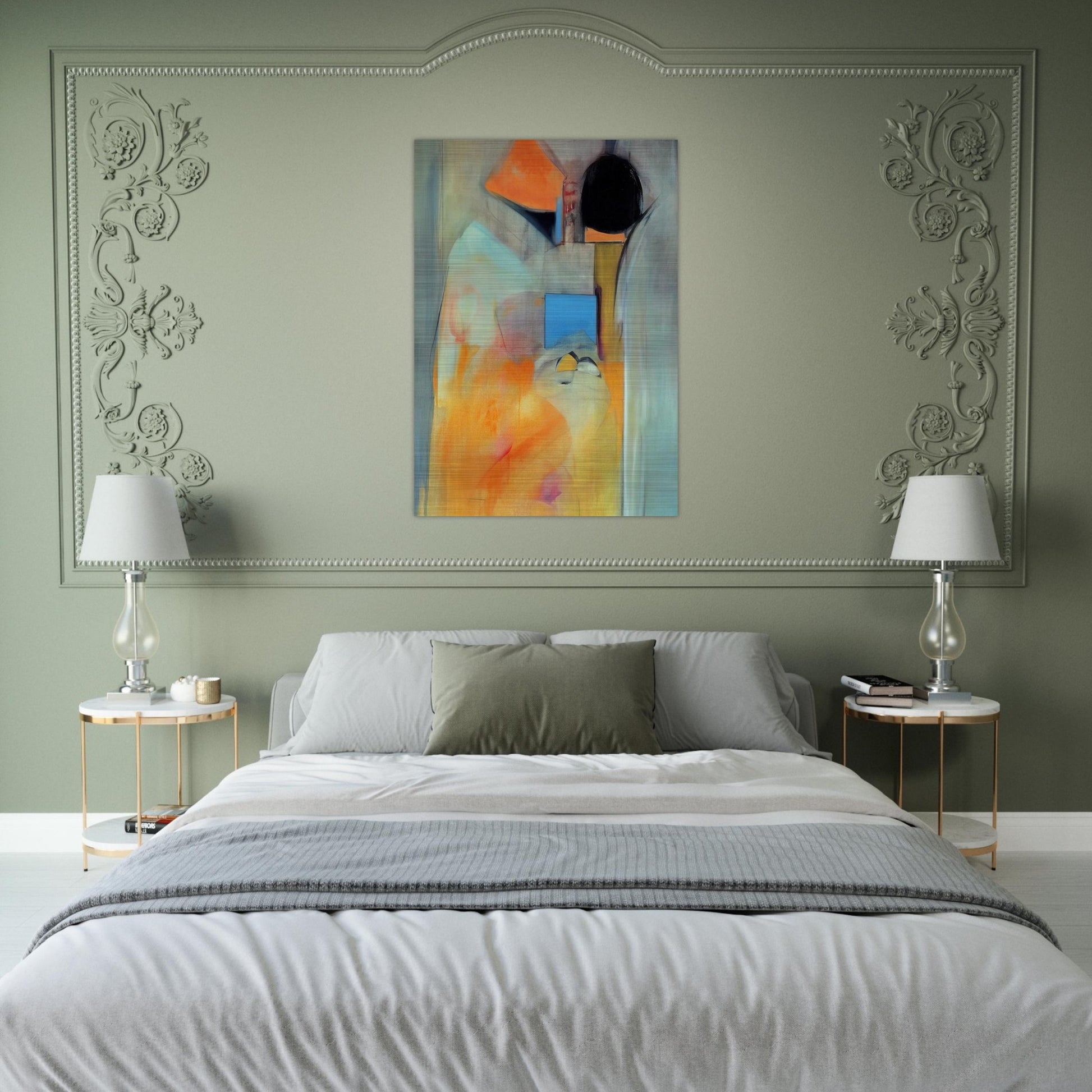 Pandora - Abstract Expressionism - Miriam Schapiro Brushed Aluminum Print - 70x100 cm / 28x40 inches | Miriam Schapiro Aluminum Print | Miriam Schapiro Prints