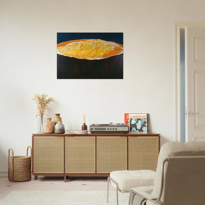 Volcano, The Heat - 1983 - Ronnie Landfield Brushed Aluminum Print - 70x100 cm / 28x40 inches | Ronnie Landfield Aluminum Print | Ronnie Landfield Prints