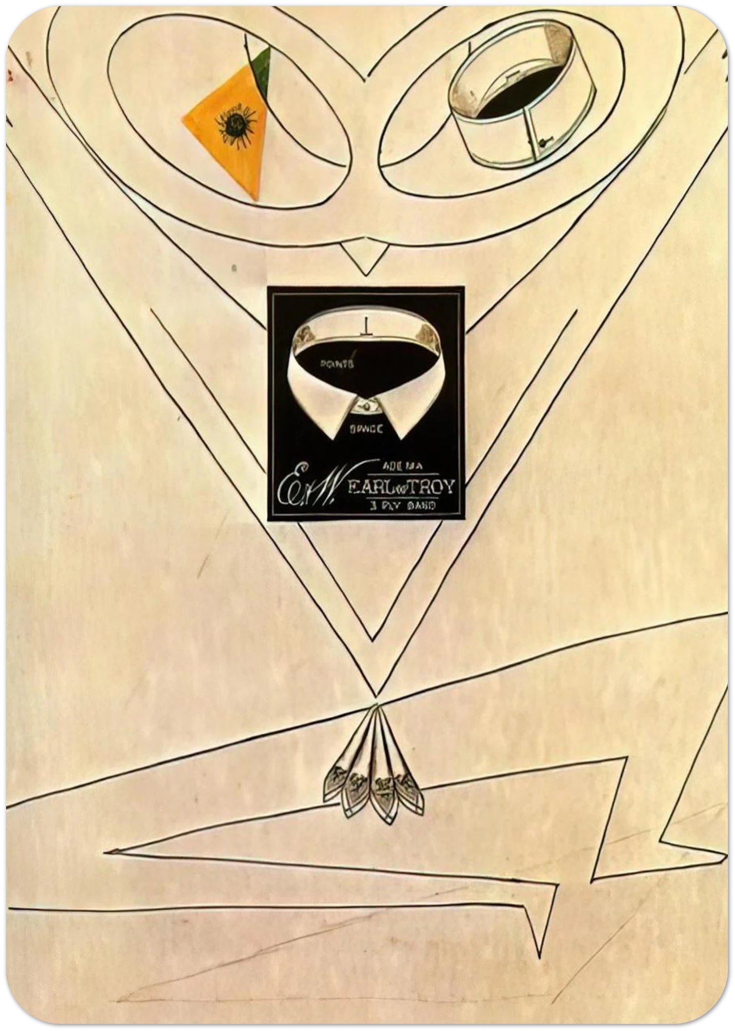 Dancing Owl By Max Ernst Pack of 10 Post Cards | Max Ernst Post Cards | A6 (10.5 x 14.8 cm) - 4.1 x 5.8 inches
