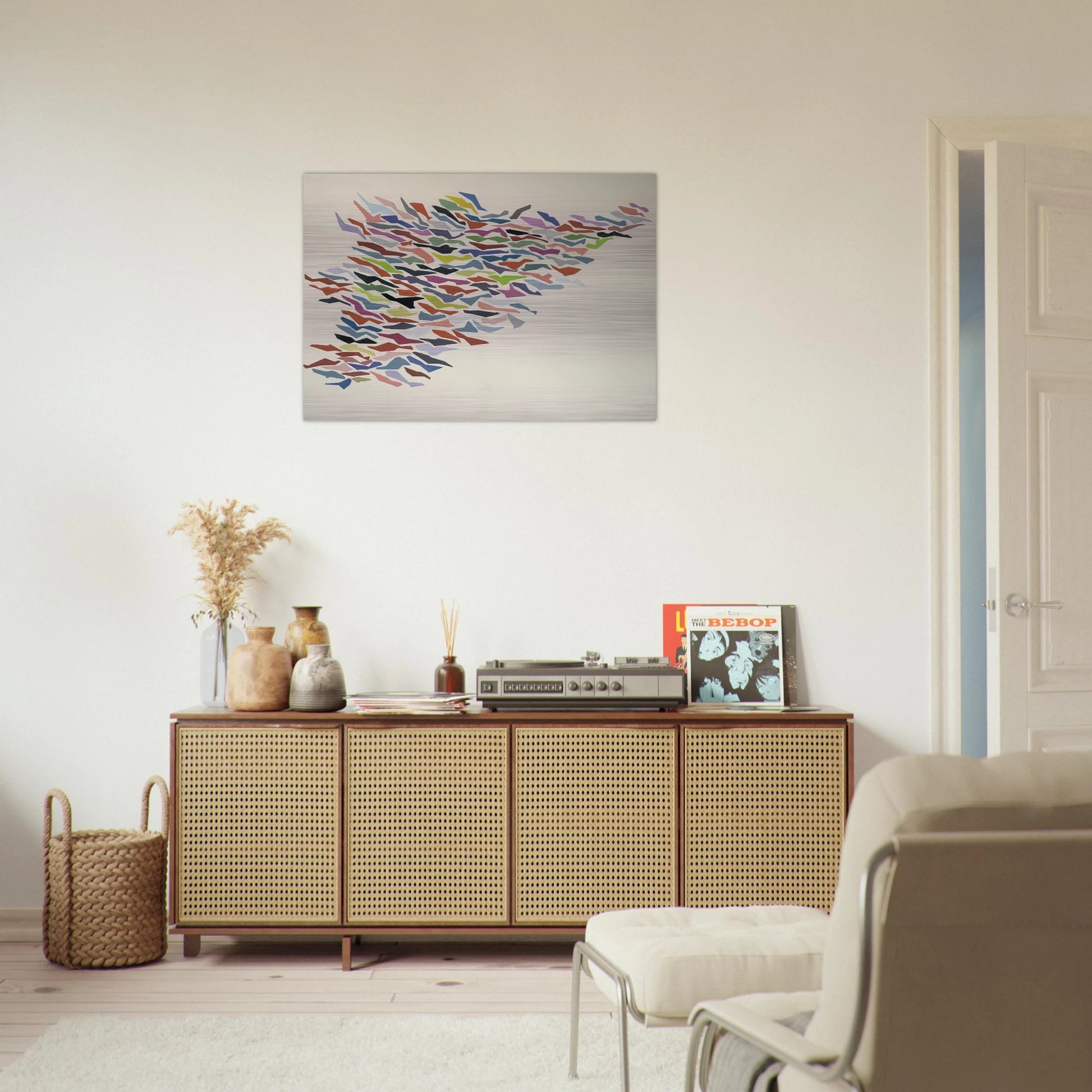 Variables with Color - Post-Painterly Abstraction - Robert Goodnough Brushed Aluminum Print - 70x100 cm / 28x40 inches | Robert Goodnough Aluminum Print | Robert Goodnough Prints