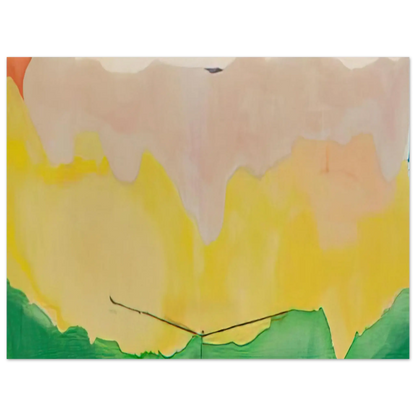 Helen Frankenthaler - Boulevard - 1973 Wall art - 20x25 cm / 8x10 Inches - Premium Wooden Framed Poster With Fine Art Paper - White frame