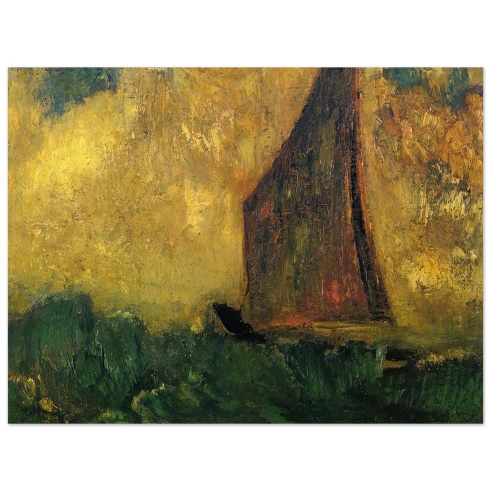 Odilon Redon - THE MYSTERIOUS BOAT  75x100 cm / 30x40inches Fine Art Poster