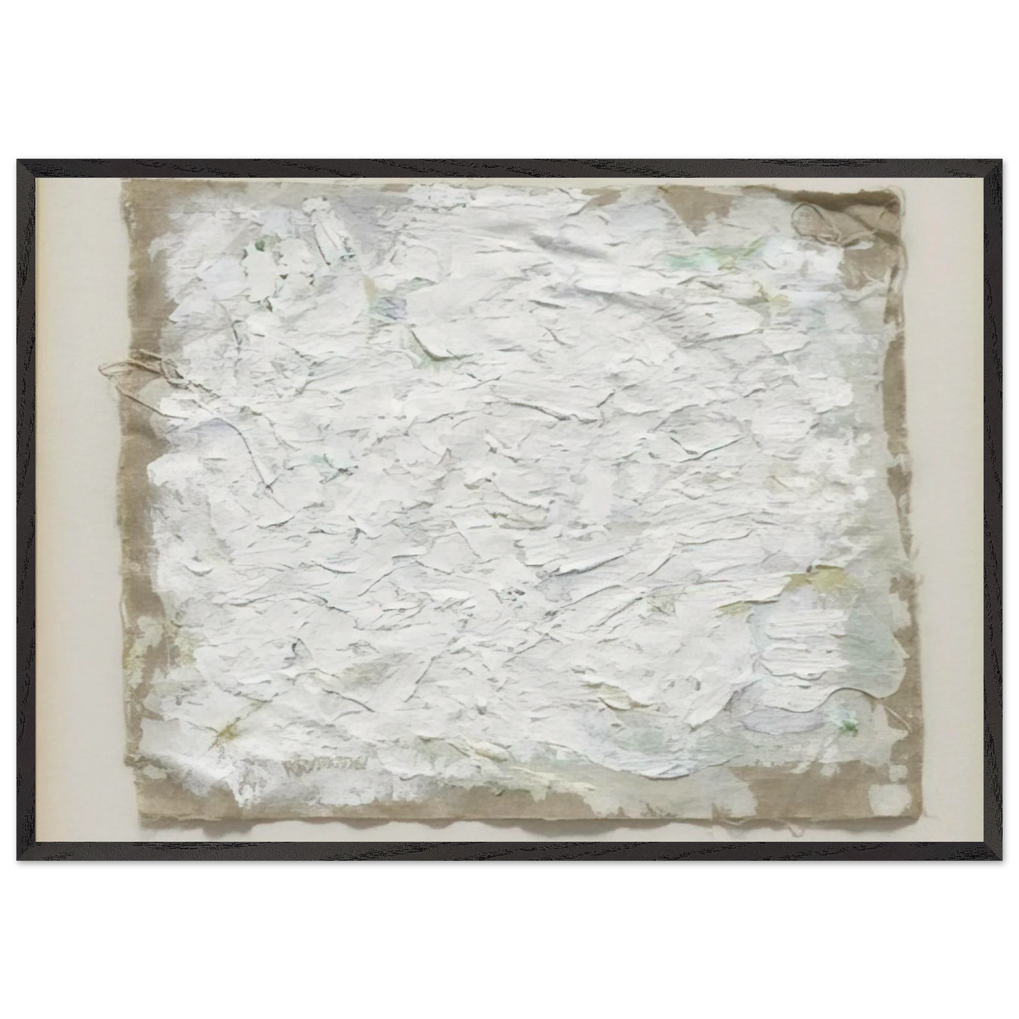 Untitled - 1961 N8 - Robert Ryman 70x100 cm / 28x40 inches Framed Art Print – Black Wooden Frame