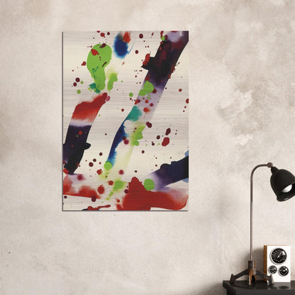 Hello - Sam Francis Brushed Aluminum Print - 70x100 cm / 28x40 inches | Sam Francis Aluminum Print | Sam Francis Prints
