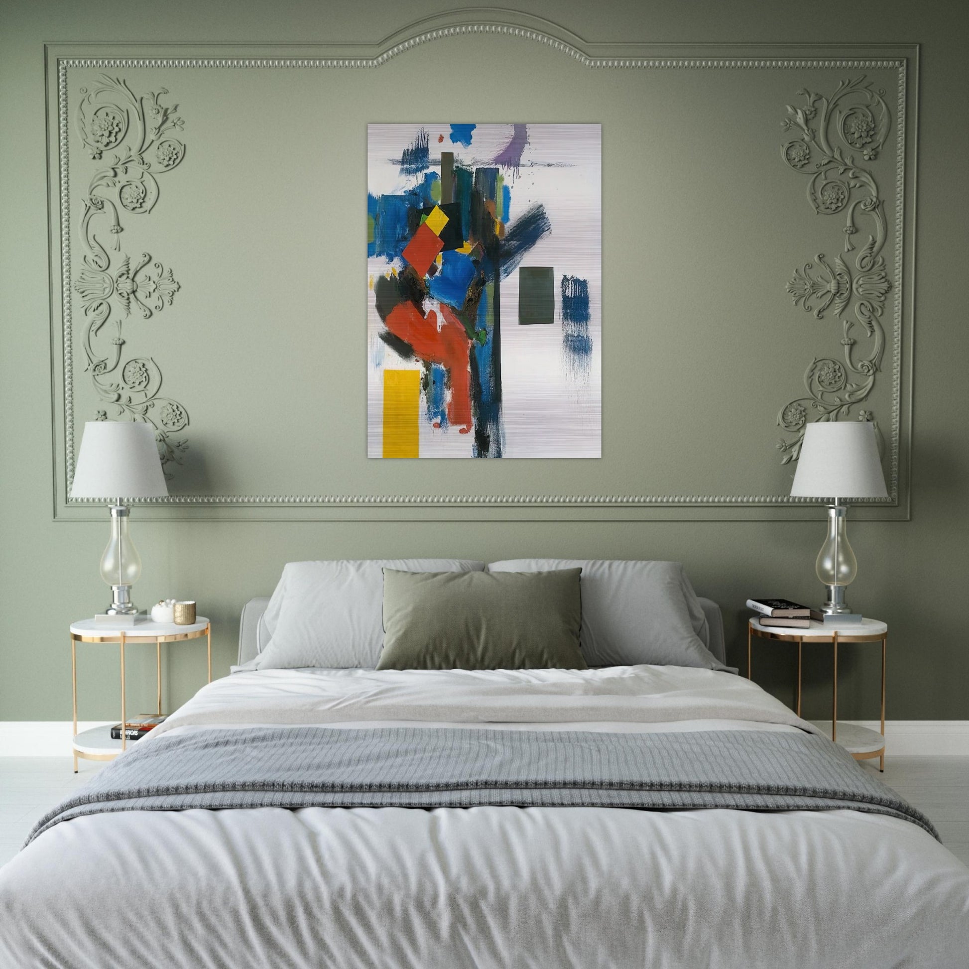 Heraldic Call - Hans Hofmann Brushed Aluminum Print - 70x100 cm / 28x40 inches | Hans Hofmann Aluminum Print | Hans Hofmann Prints