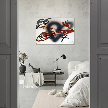 COEUR ET FLECHE 1985 - Antoni Tapies Acrylic Print - 70x100 cm / 28x40″ inches | Antoni Tapies Wall Art | Antoni Tapies Prints