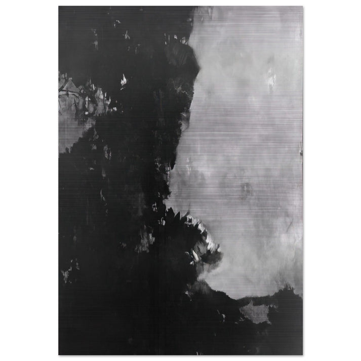 Untitled Black Painting - 1950 - Edward Corbett Brushed Aluminum Print - 70x100 cm / 28x40 inches | Edward Corbett Aluminum Print | Edward Corbett Prints