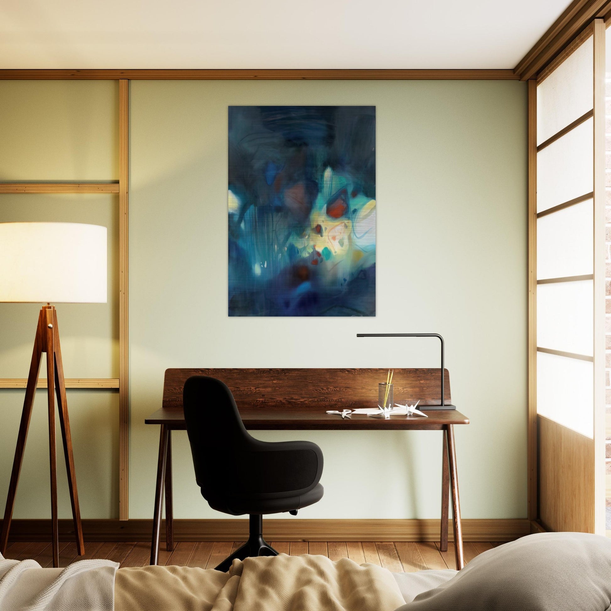 CLAIR D OBSCURITE 1988 - Chu teh Chun Brushed Aluminum Print - 70x100 cm / 28x40 inches | Chu teh Chun Aluminum Print | Chu teh Chun Prints