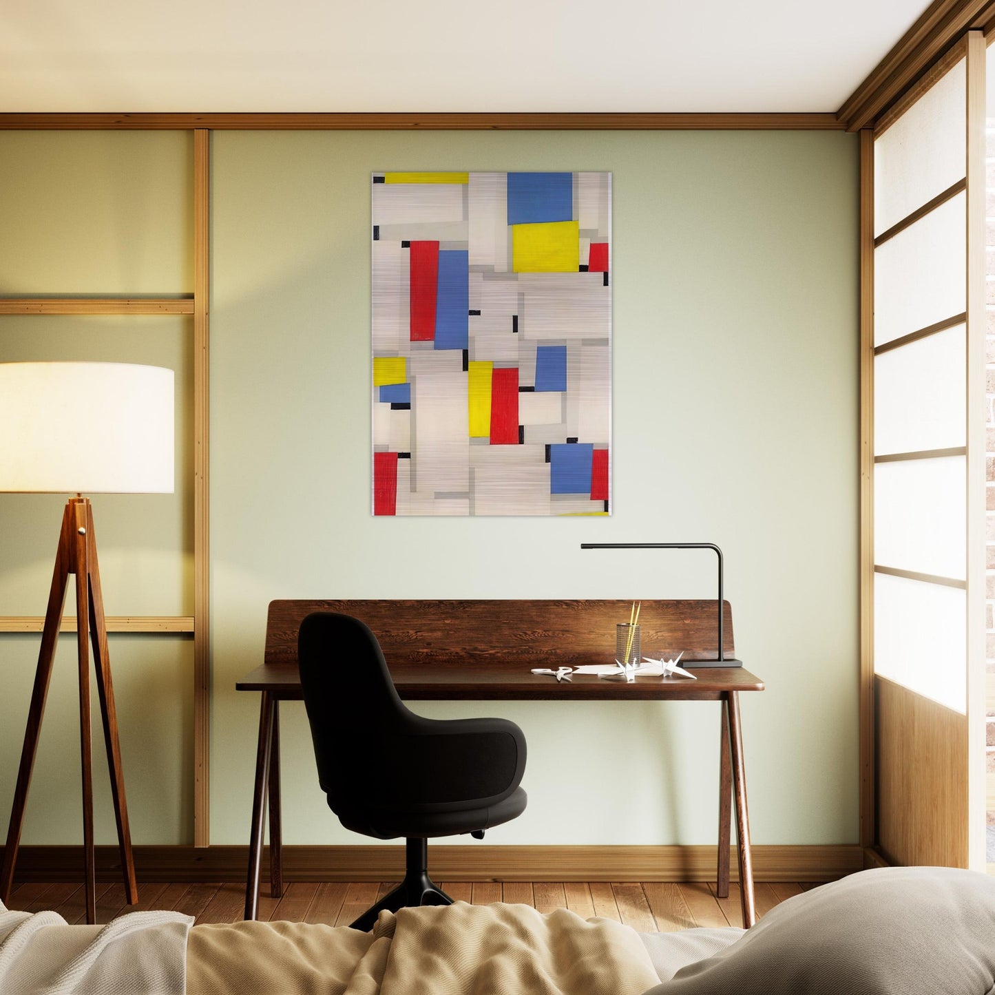 Relational Painting - 1951 - Fritz Glarner Brushed Aluminum Print - 70x100 cm / 28x40 inches | Fritz Glarner Aluminum Print | Fritz Glarner Prints