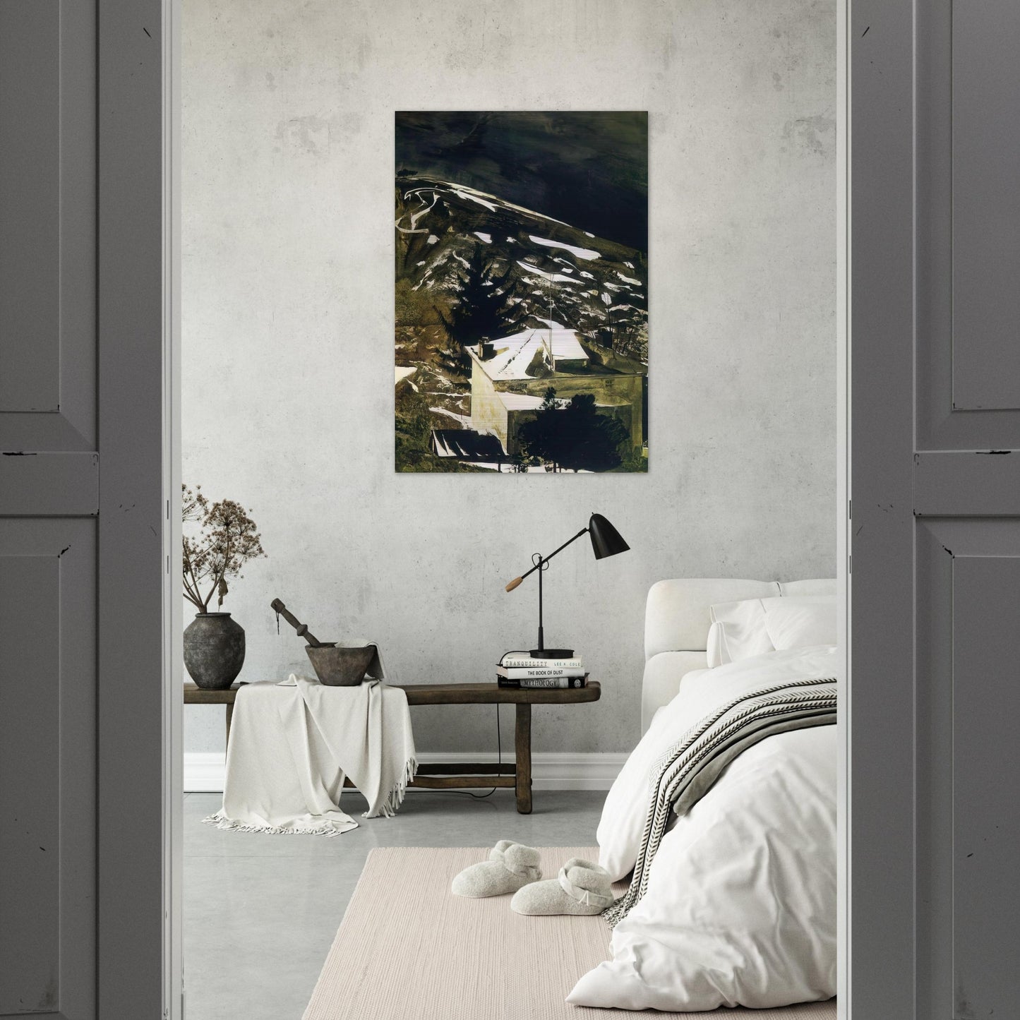 WOLF MOON 1975 - Andrew Wyeth Brushed Aluminum Print - 70x100 cm / 28x40 inches | Andrew Wyeth Aluminum Print | Andrew Wyeth Prints