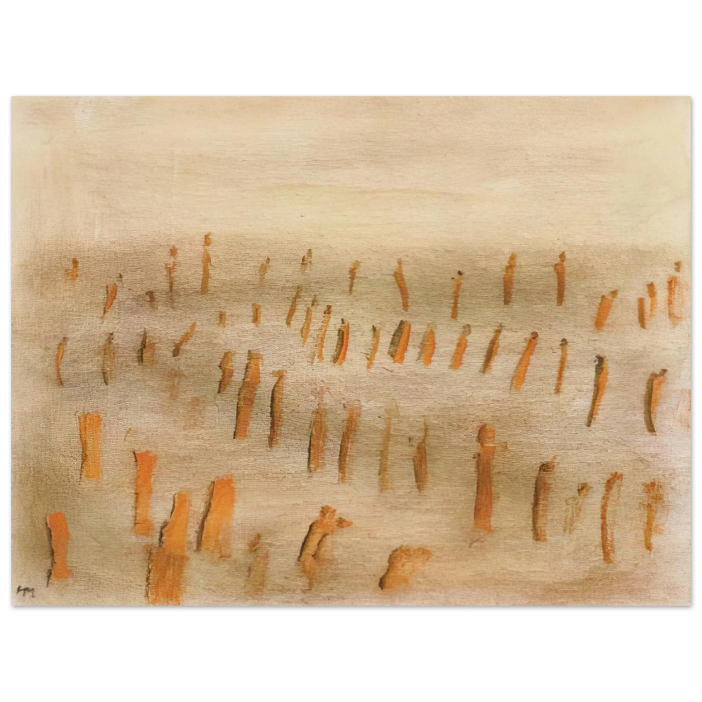 Henri Michaux - Untitled - Art Informel, Expressionism  75x100 cm / 30x40inches Fine Art Poster