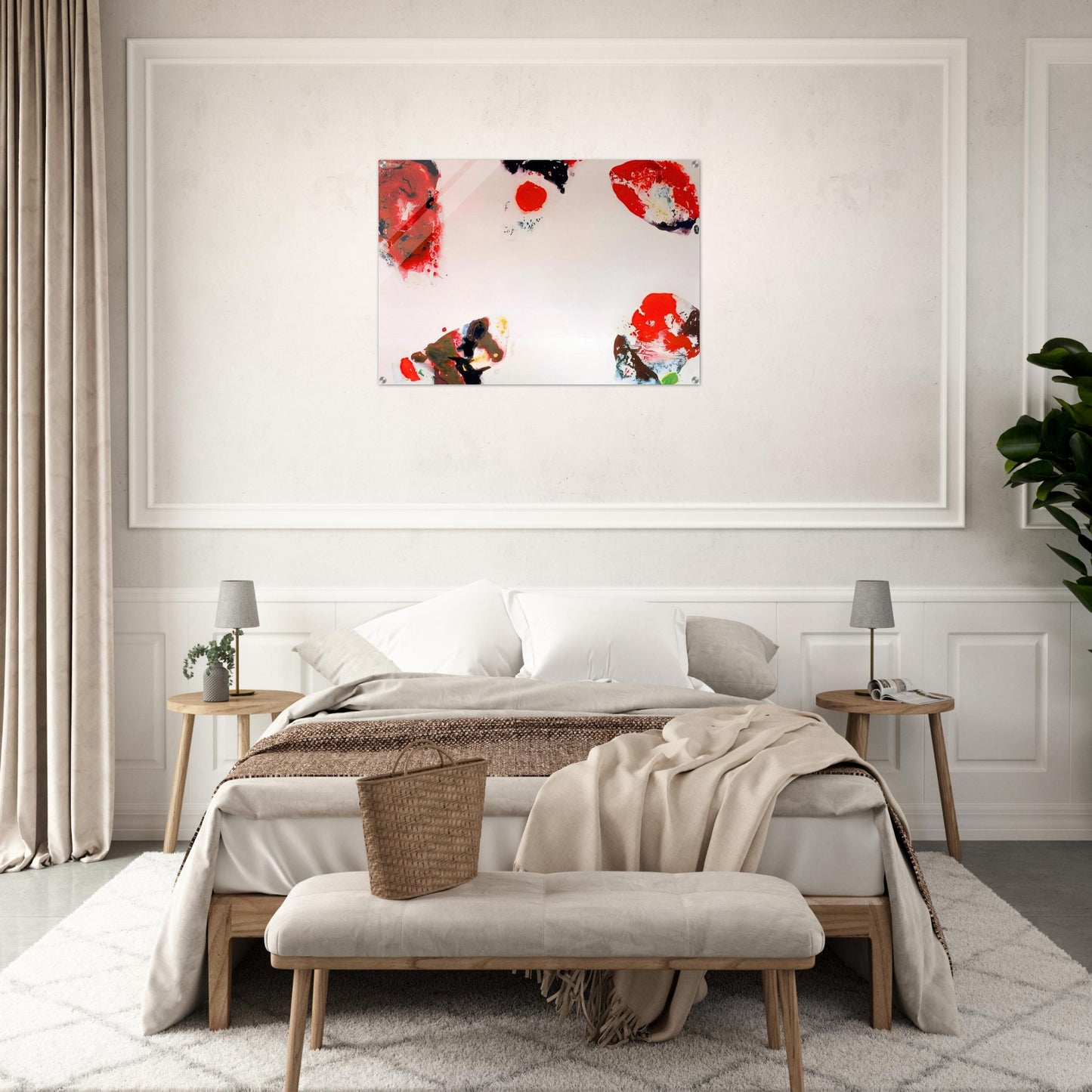 Berlin Red - Sam Francis Acrylic Print - 70x100 cm / 28x40″ inches