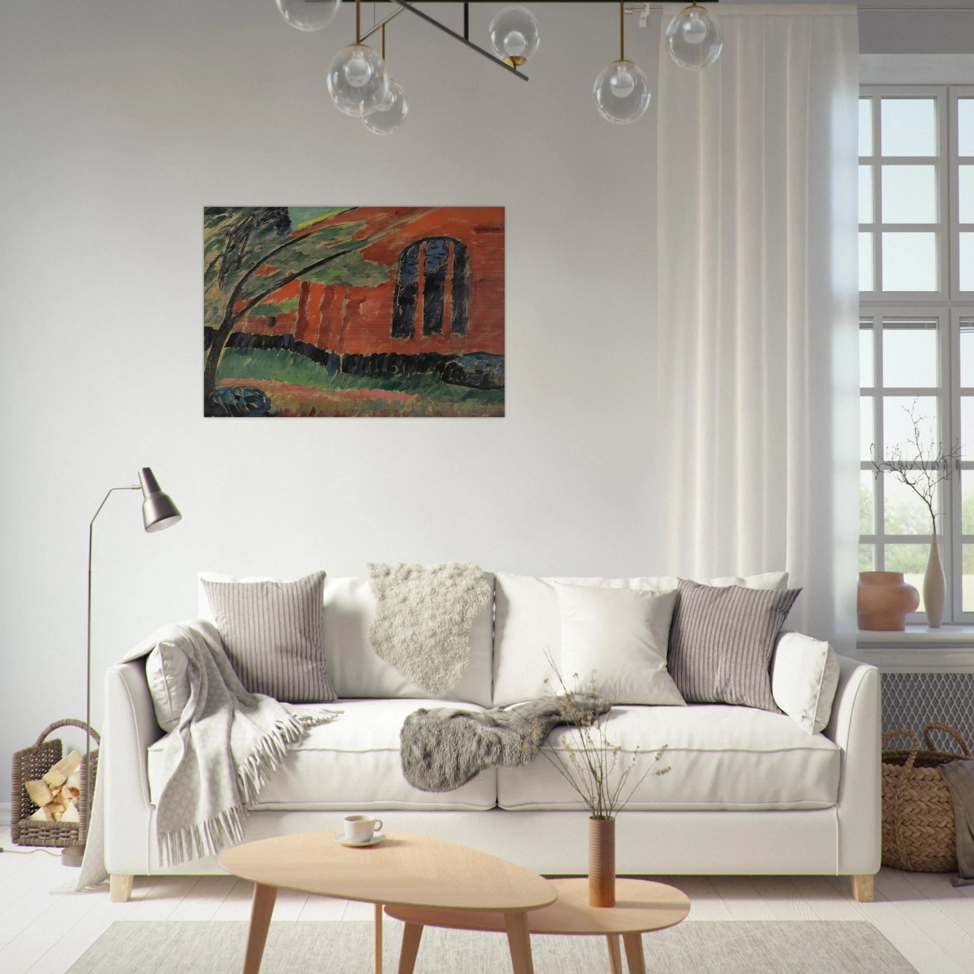 THE CHURCH IN PREROW 1911 - Alexej von Jawlensky Brushed Aluminum Print - 70x100 cm / 28x40 inches | Alexej von Jawlensky Aluminum Print | Alexej von Jawlensky Prints