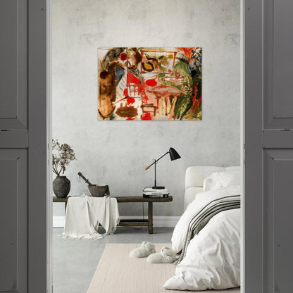 Interior - 1957 - Helen Frankenthaler Brushed Aluminum Print - 70x100 cm / 28x40 inches | Helen Frankenthaler Aluminum Print | Helen Frankenthaler Prints