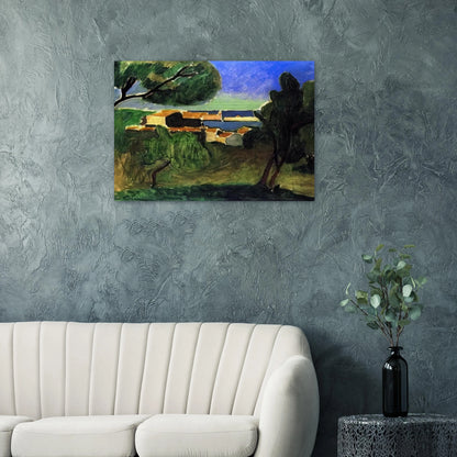 LANDSCAPE AT COLLIOURE III 1907 - Henri Matisse Brushed Aluminum Print - 70x100 cm / 28x40 inches | Henri Matisse Aluminum Print | Henri Matisse Prints