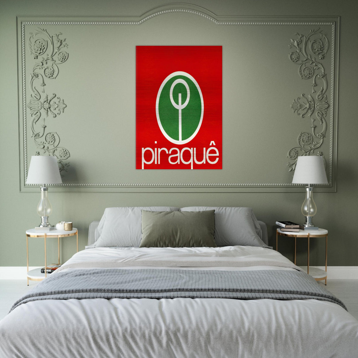 Logo Piraquê - 1970 - Lygia Pape Brushed Aluminum Print - 70x100 cm / 28x40 inches | Lygia Pape Aluminum Print | Lygia Pape Prints
