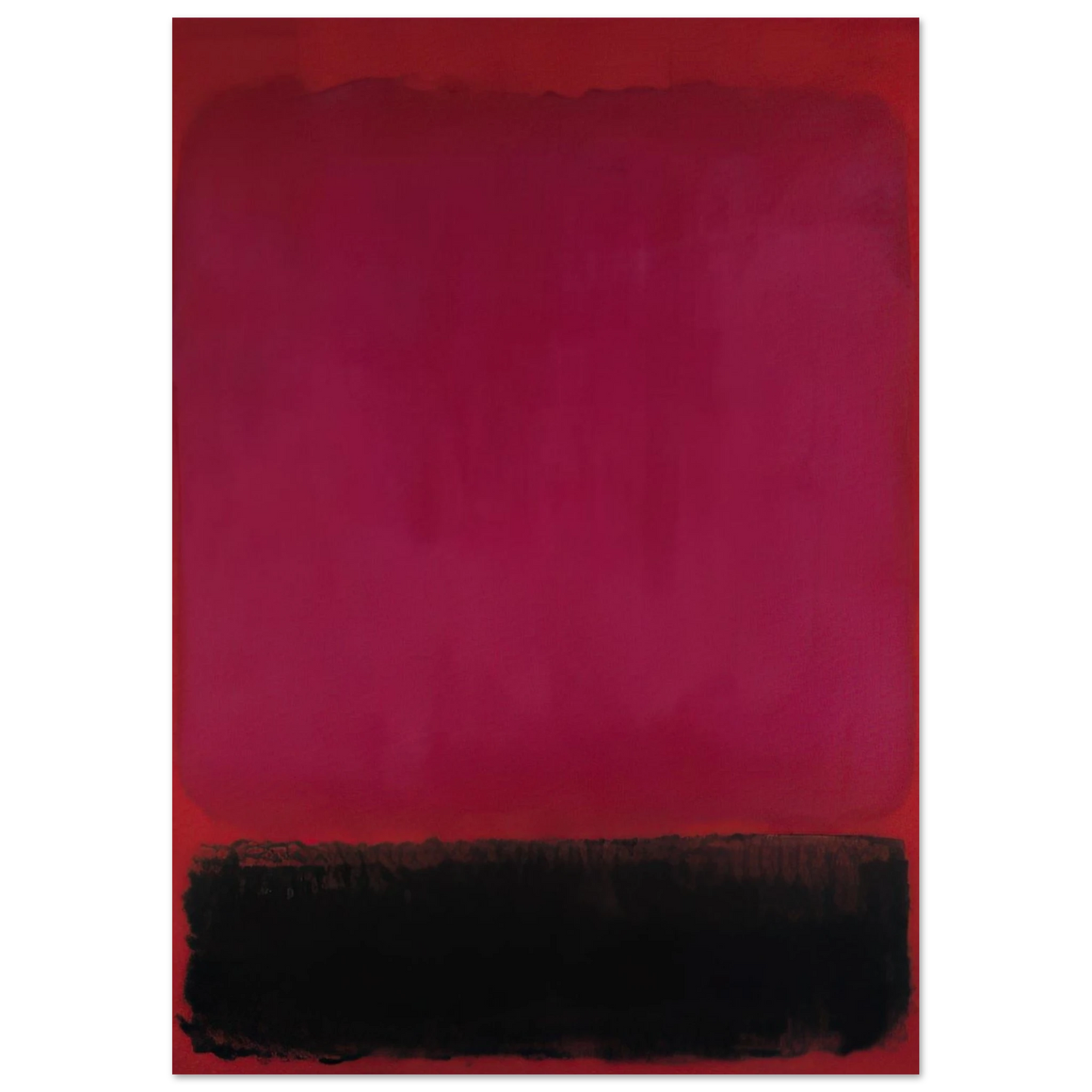 Mark Rothko - Untitled - 1967 Wall Art - 21x29.7 cm / 8x12" - Premium Wooden Framed Poster With Fine Art Paper-canvas - Wood frame