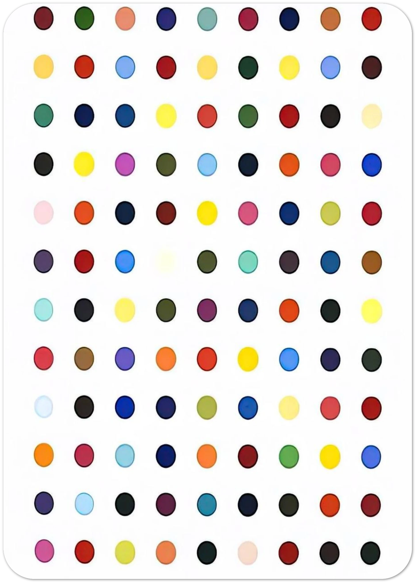 FLUMEQUINE By Damien Hirst Pack of 10 Post Cards | Damien Hirst Post Cards | A6 (10.5 x 14.8 cm) - 4.1 x 5.8 inches