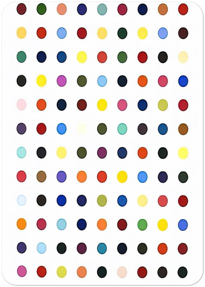 FLUMEQUINE By Damien Hirst Pack of 10 Post Cards | Damien Hirst Post Cards | A6 (10.5 x 14.8 cm) - 4.1 x 5.8 inches