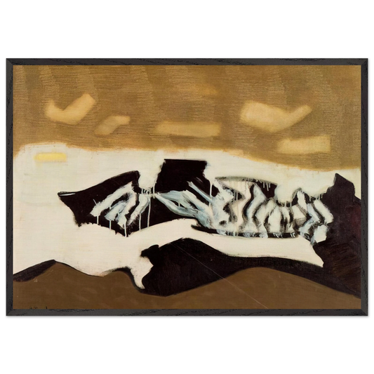 Breaking Sea - 1952 - Milton Avery 70x100 cm / 28x40 inches Framed Art Print – Black Wooden Frame