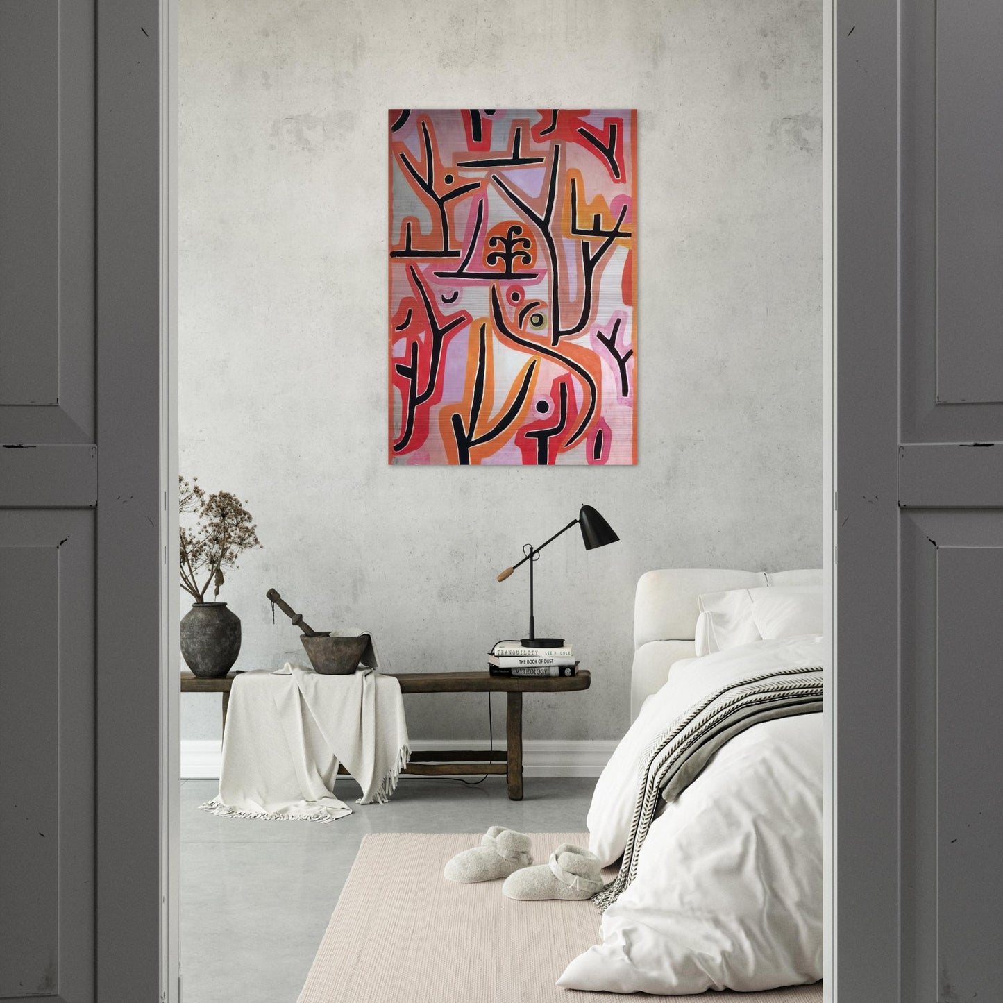 PARK BEI LU 1938 - Paul Klee Brushed Aluminum Print - 70x100 cm / 28x40 inches | Paul Klee Aluminum Print | Paul Klee Prints