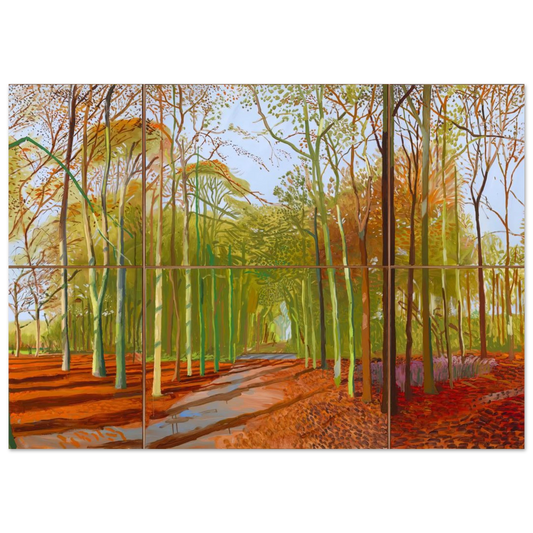 David Hockney - Woldgate Woods, 21, 23 & 29 November 2006 - 13x18 cm / 5x7 inches - Fine Art Poster-canvas - -