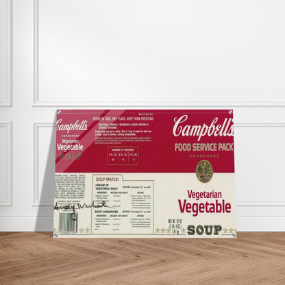 Campbell Soup Company - Andy Warhol Acrylic Print - 70x100 cm / 28x40″ inches