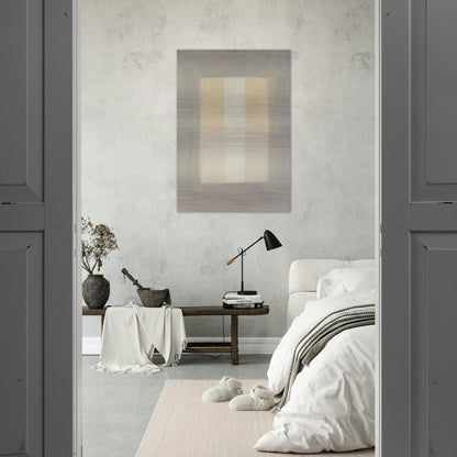 Desert Rain - Agnes Martin Brushed Aluminum Print - 70x100 cm / 28x40 inches | Agnes Martin Aluminum Print | Agnes Martin Prints