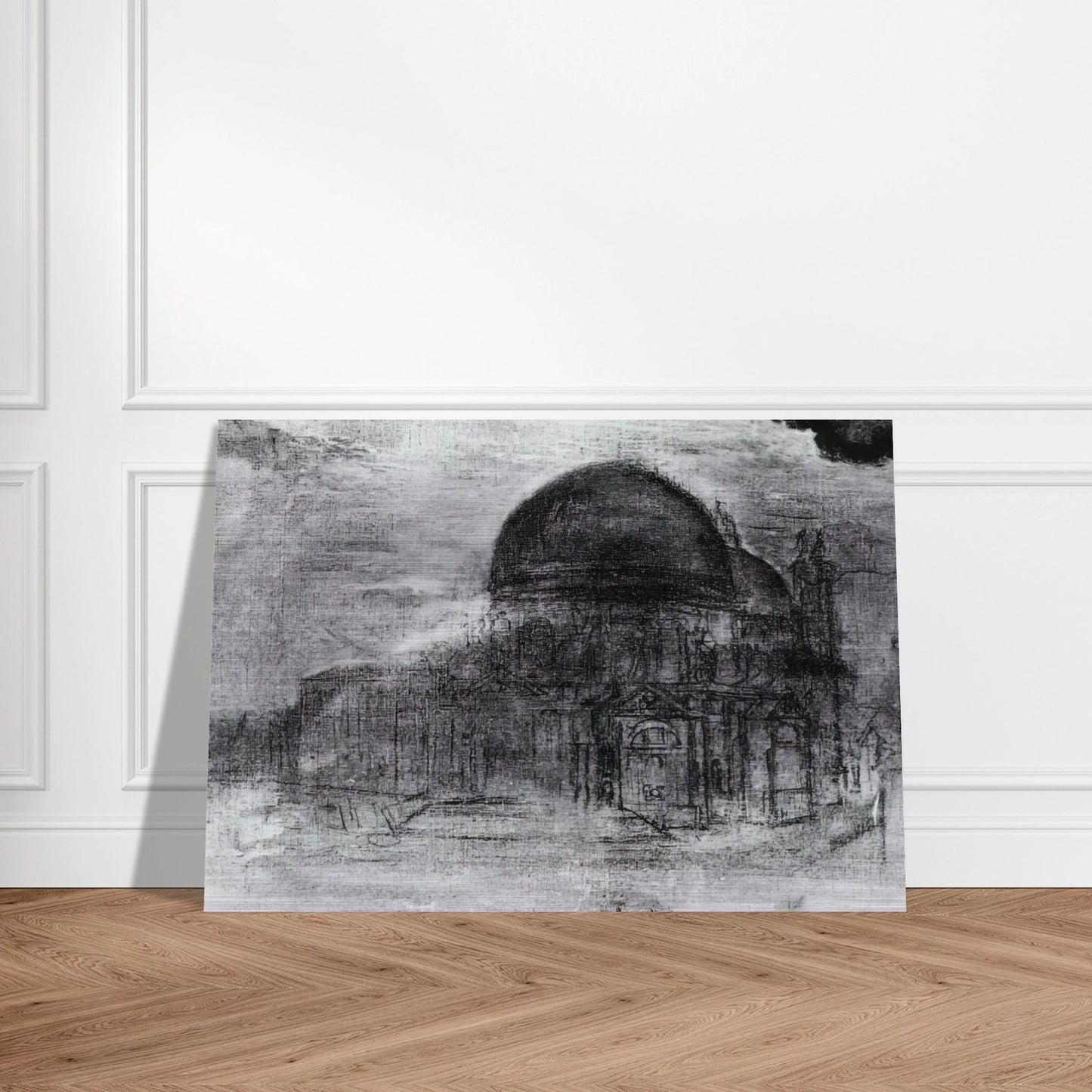 CATHEDRAL UNFINISHED - Salvador Dali Brushed Aluminum Print - 70x100 cm / 28x40 inches | Salvador Dali Aluminum Print | Salvador Dali Prints