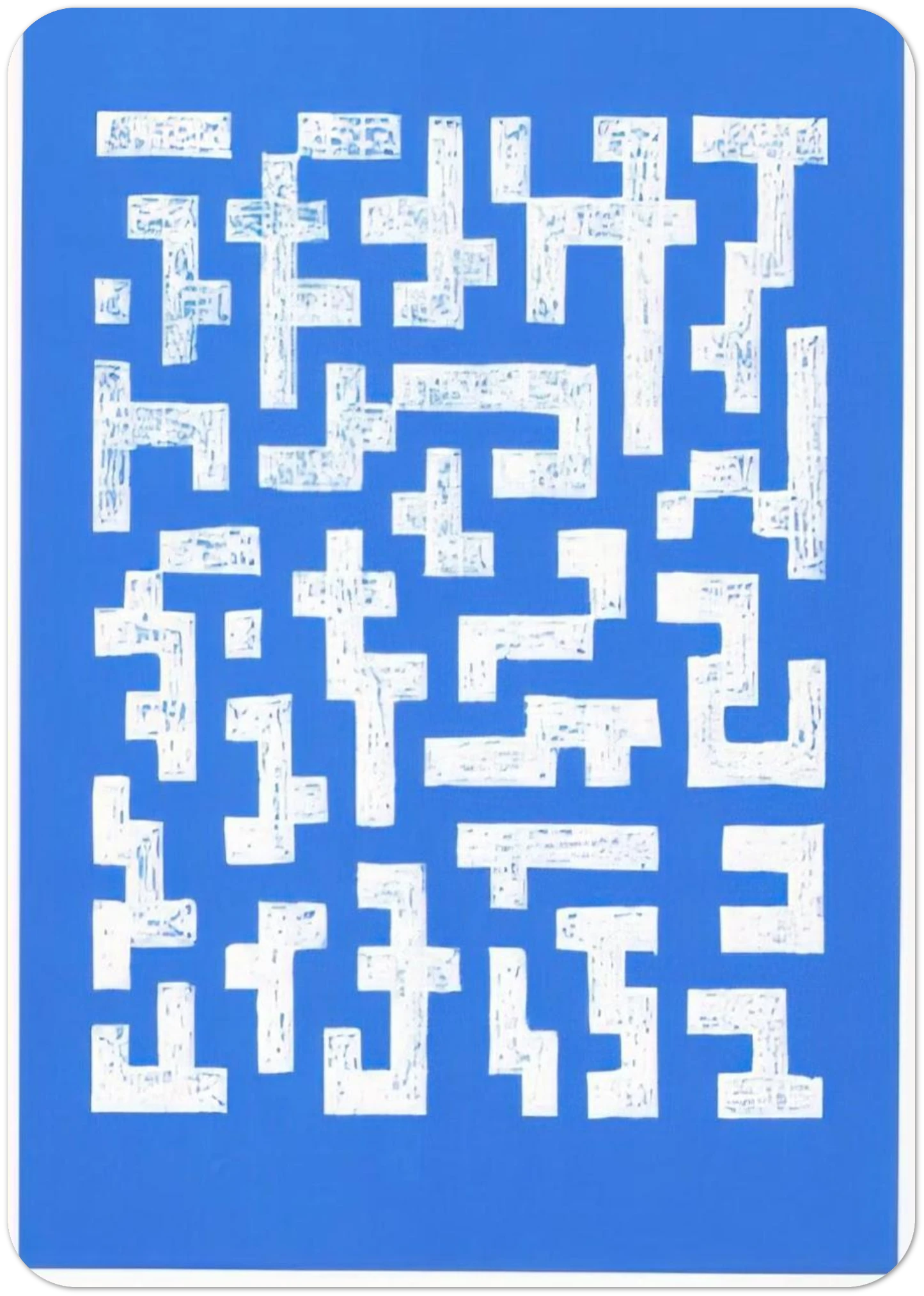 DOUBLE IMPRESSION IV 1978 By Anni Albers Pack of 10 Post Cards | Anni Albers Post Cards | A6 (10.5 x 14.8 cm) - 4.1 x 5.8 inches