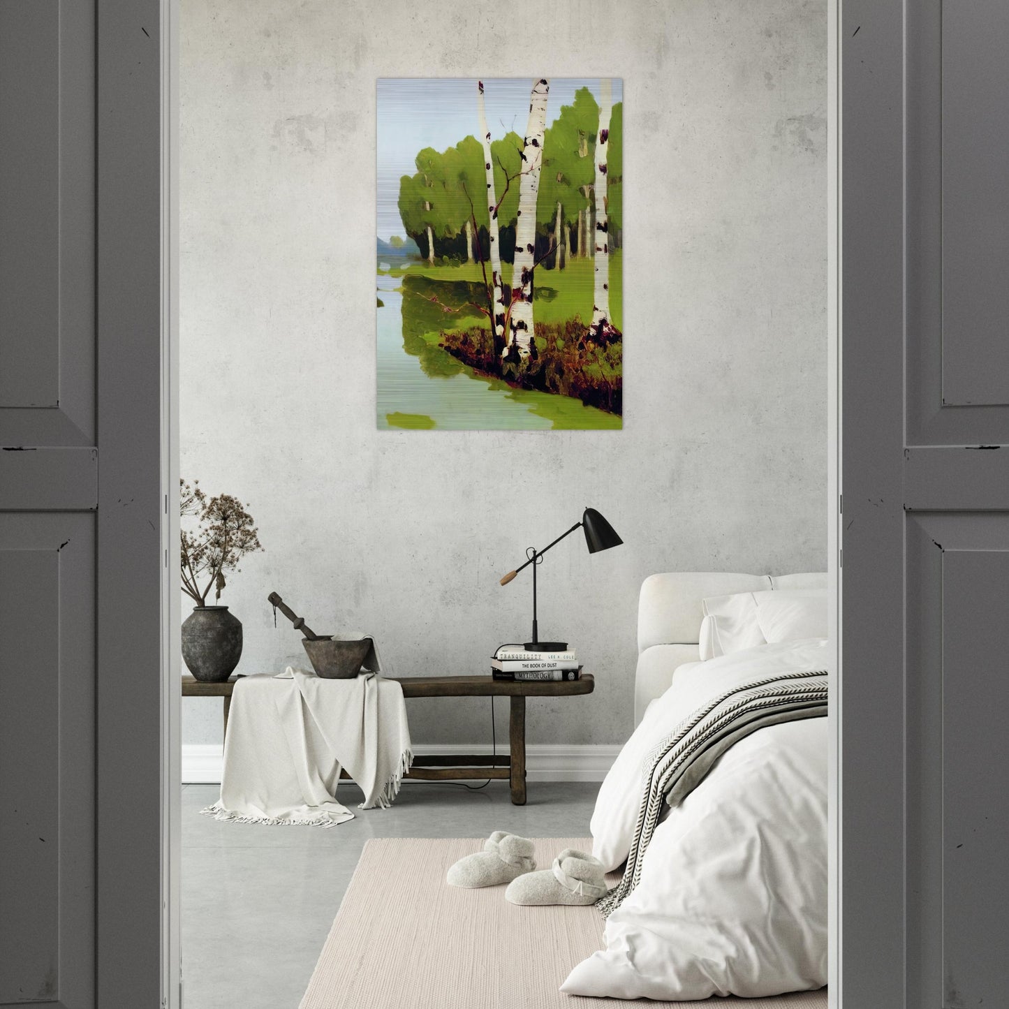 Birches - Arkhyp Kuindzhi Brushed Aluminum Print - 70x100 cm / 28x40 inches | Arkhyp Kuindzhi Aluminum Print | Arkhyp Kuindzhi Prints