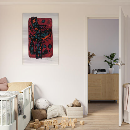 Living Flame - 1954 - Alfred Manessier Brushed Aluminum Print - 70x100 cm / 28x40 inches | Alfred Manessier Aluminum Print | Alfred Manessier Prints