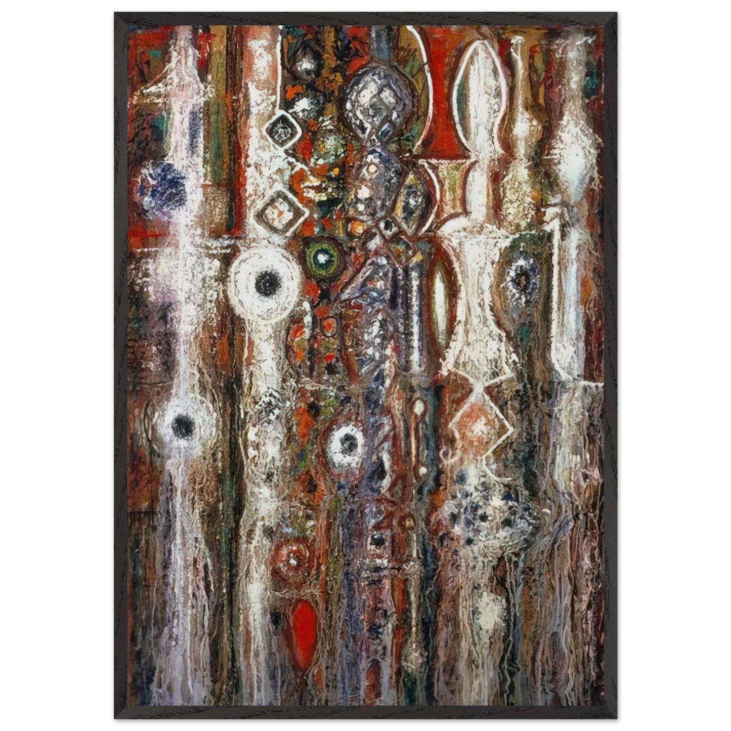 Illumination Gothic - Richard Pousette-Dart 70x100 cm / 28x40 inches Framed Art Print – Black Wooden Frame