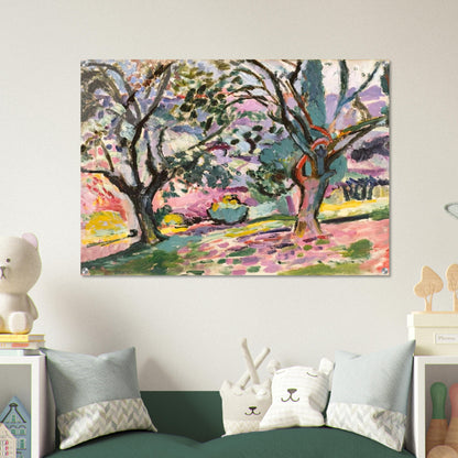 OLIVE TREES AT COLLIOURE 1906 - Henri Matisse Acrylic Print - 70x100 cm / 28x40″ inches | Henri Matisse Wall Art | Henri Matisse Prints