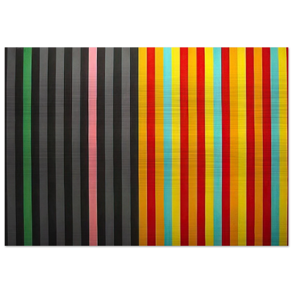 Hot Susan - 1965 - Gene Davis Brushed Aluminum Print - 70x100 cm / 28x40 inches | Gene Davis Aluminum Print | Gene Davis Prints