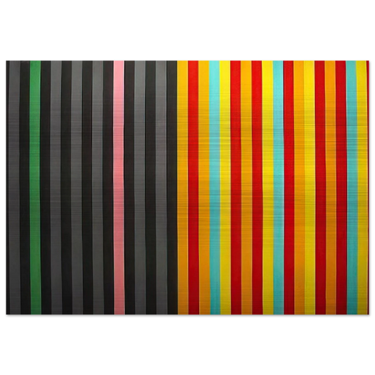 Hot Susan - 1965 - Gene Davis Brushed Aluminum Print - 70x100 cm / 28x40 inches | Gene Davis Aluminum Print | Gene Davis Prints