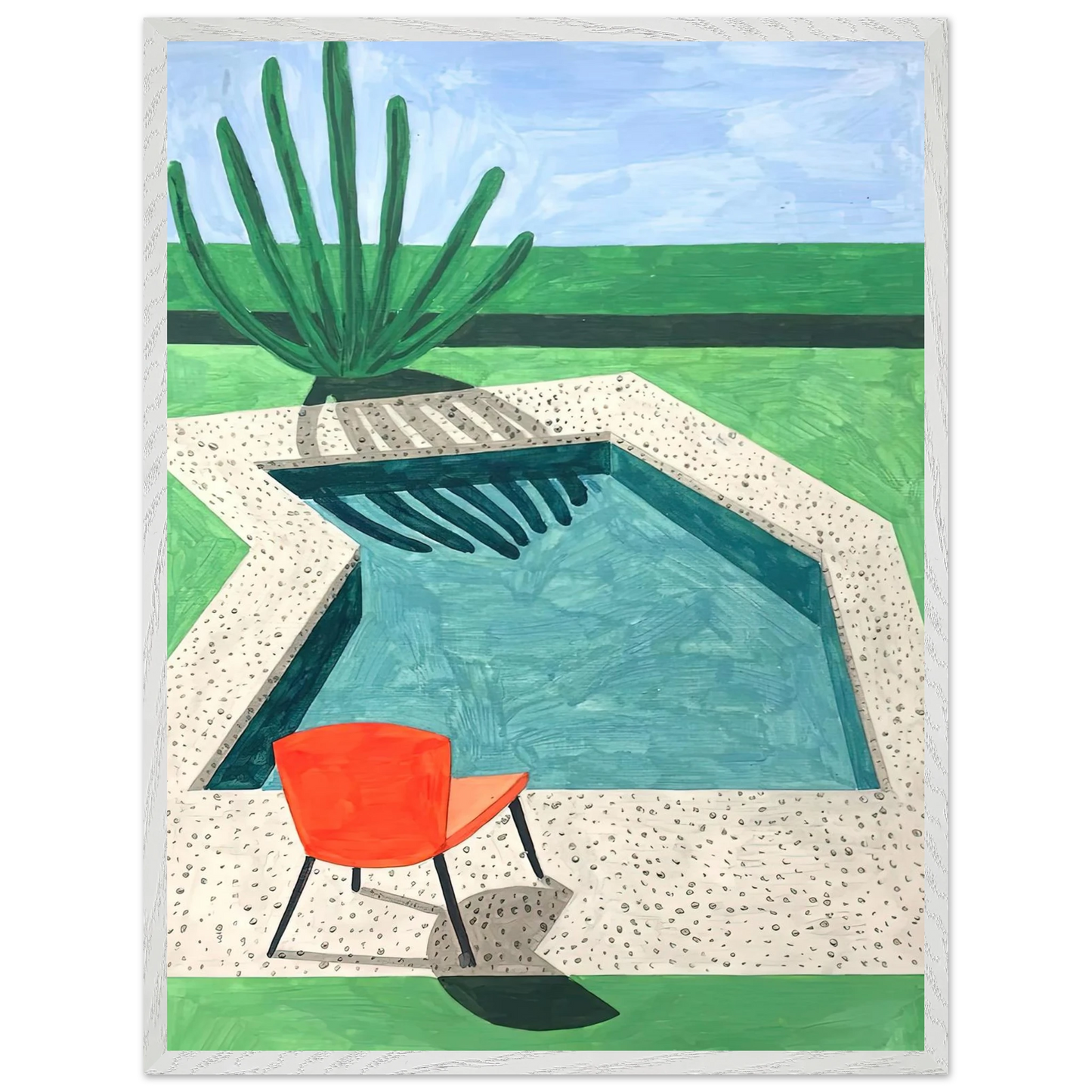 David Hockney - David Hockney Wall art - A2 (42 x 59.4  cm) - Fine Art Poster-canvas - -